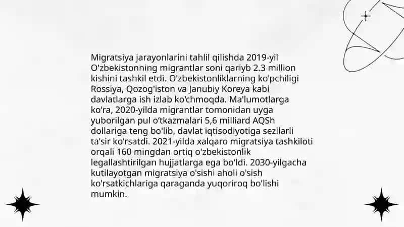 Matritsalar yordamida aholi migratsiyasini baholash 4