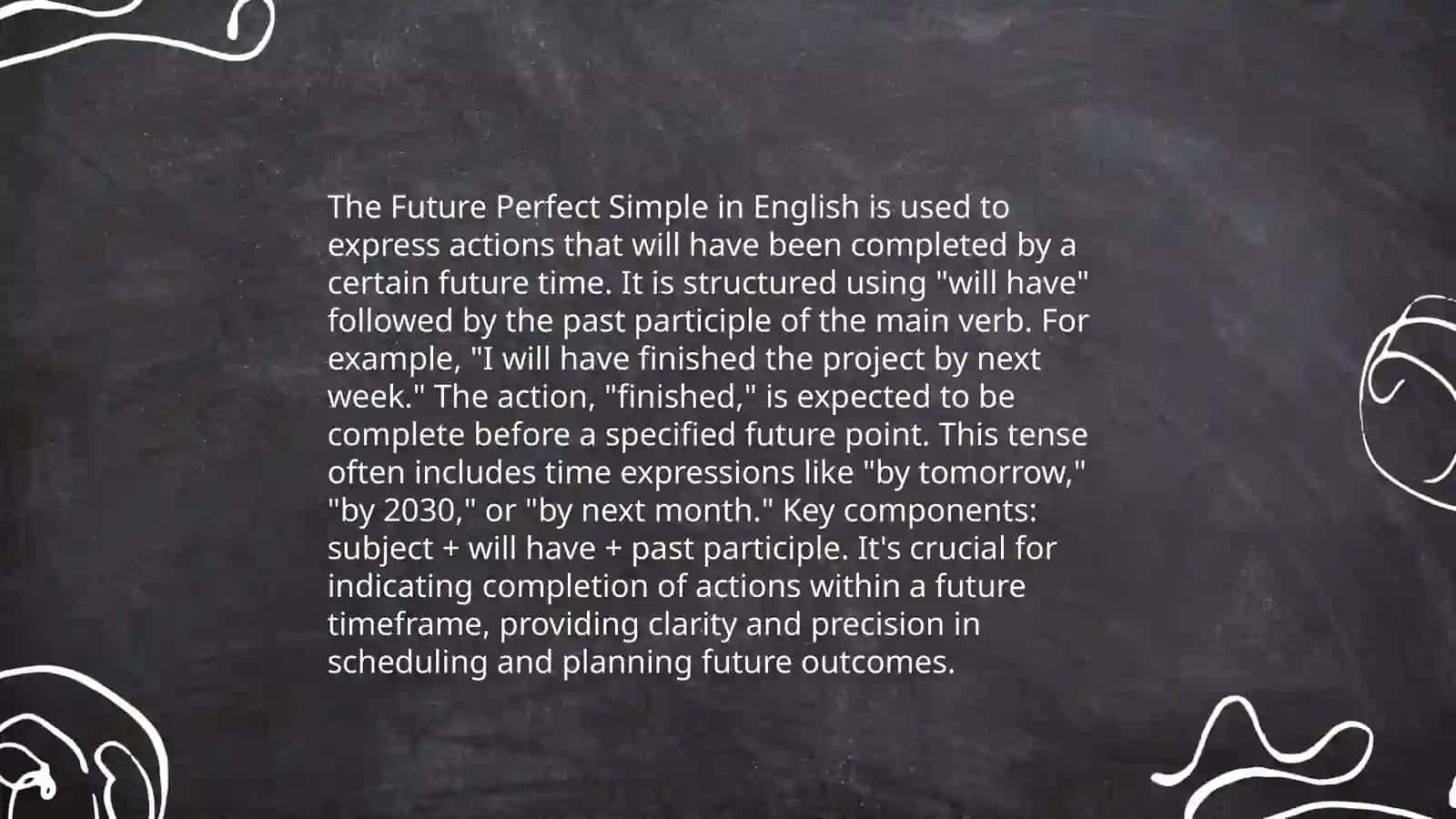 Future perfect simple 4