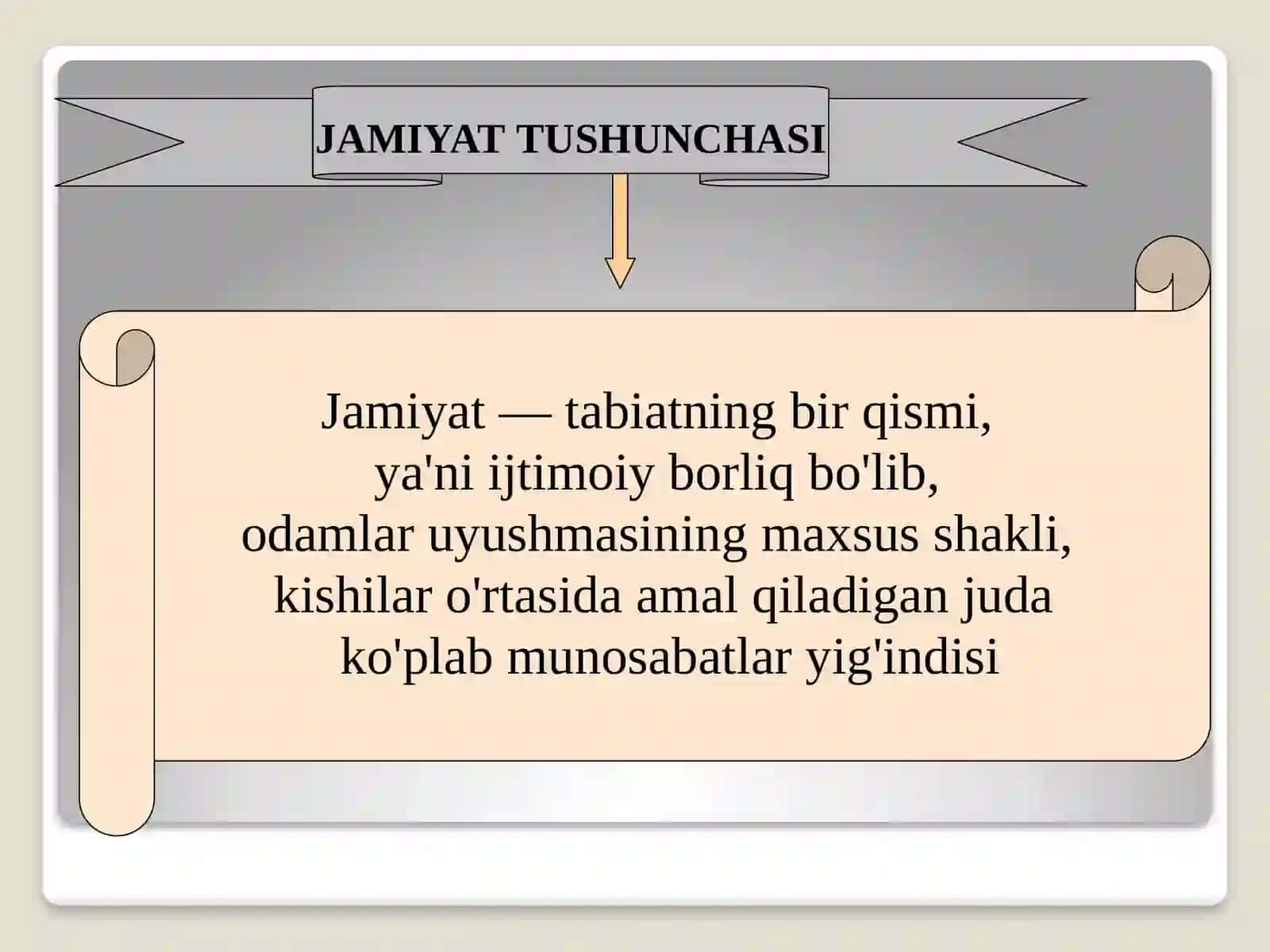 JAMIYAT VA INSON FALSAFASI 4