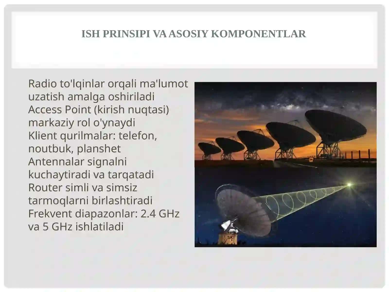 Simsiz tarmoqlar (Wi-Fi texnologiyasi) 4
