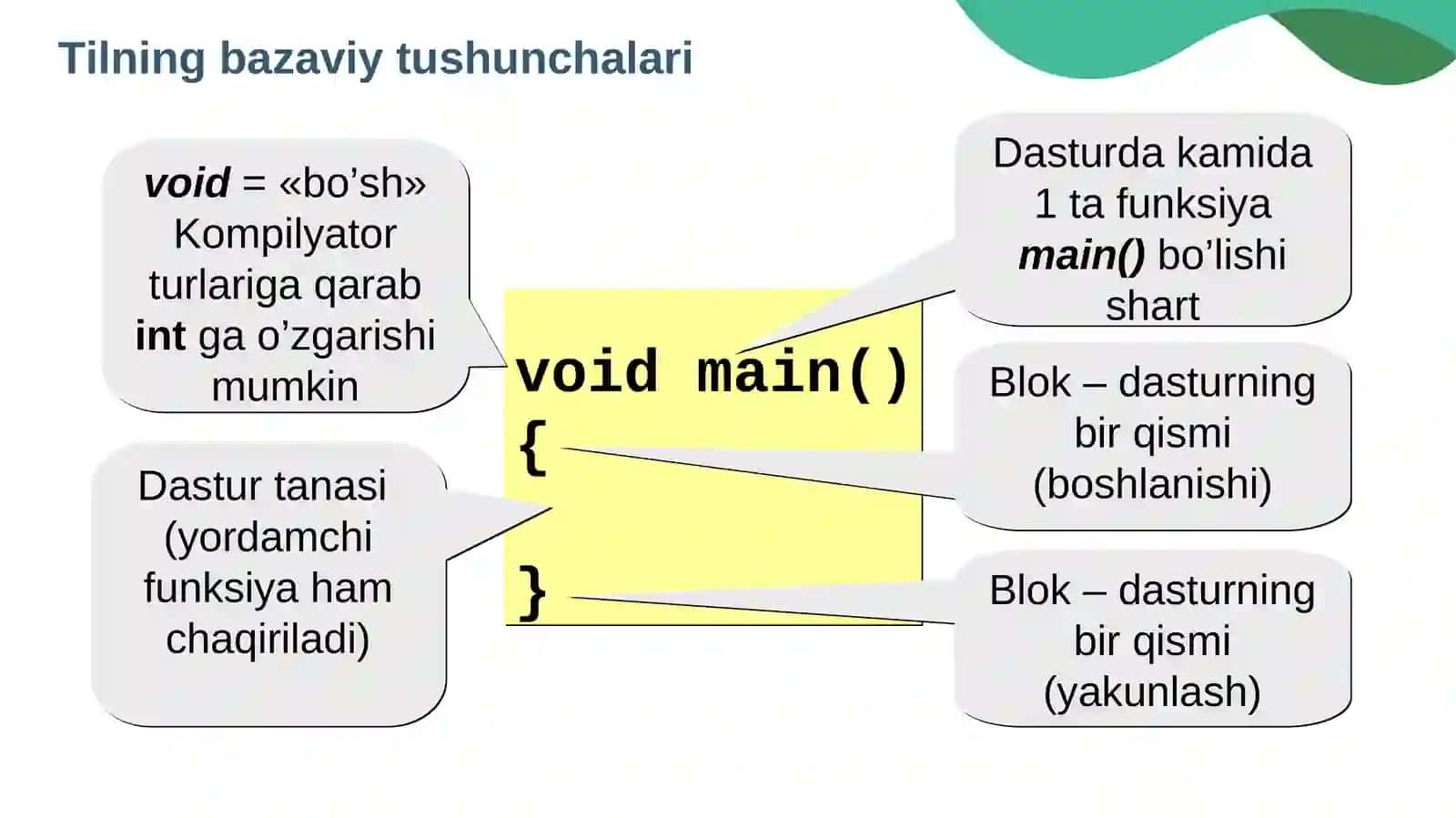 Tilning bazaviy tushunchalari 4