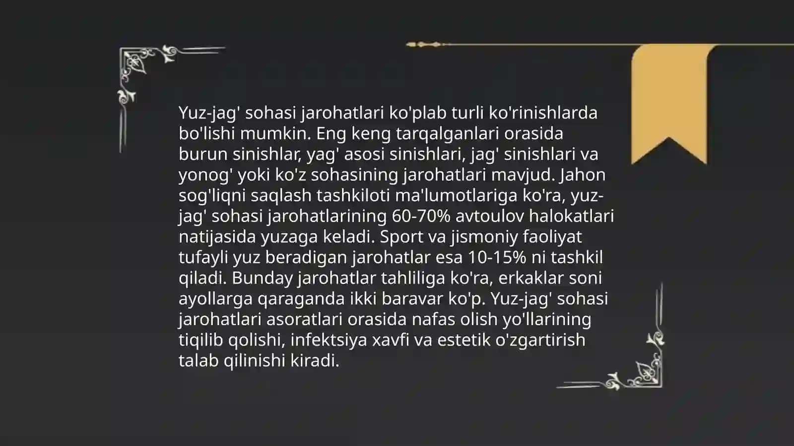 Yuz-jag' jarrohligi 4