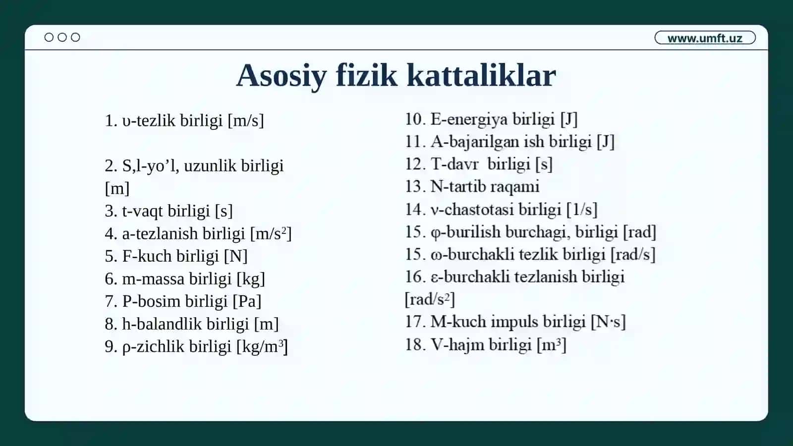 Ilgarilanma harakat kinematikasi 4