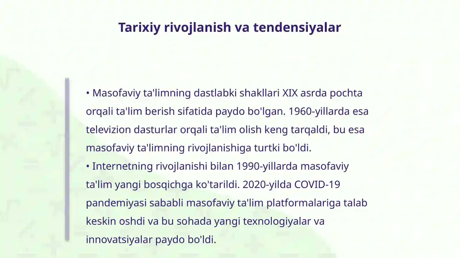 Masofaviy ta'lim platformalari va ulardan foydalanish 4