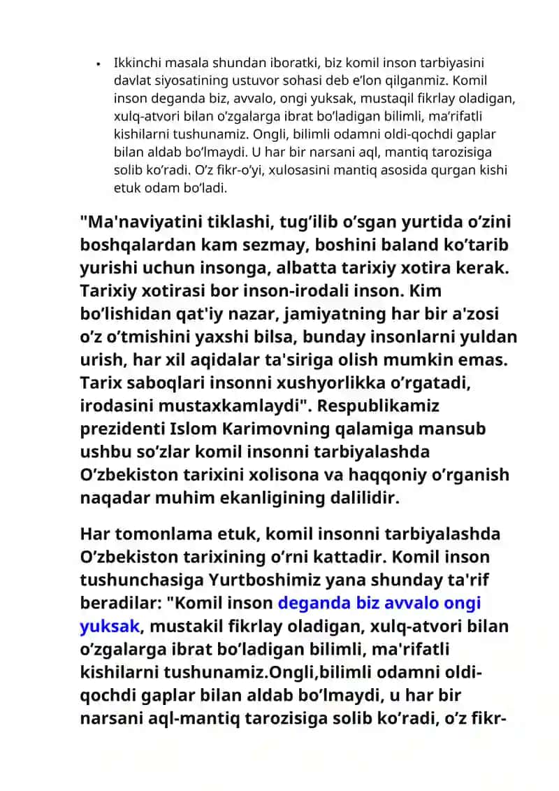 Tarixiy xotirasiz kelajak yo`q 4