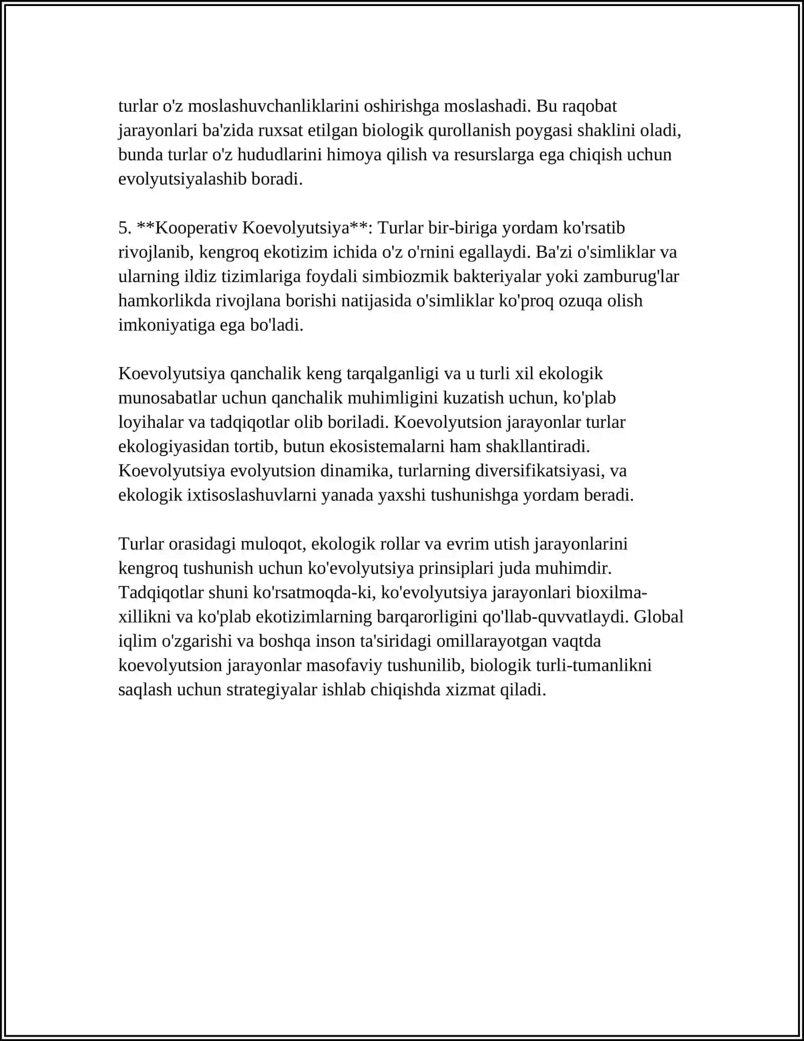 Koevolyutsiya va environmentalizm dialektikasi 4