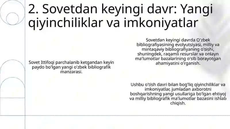 O’zbekiston bibliografiyasining paydo bo’lishi va rivojlanishi 4