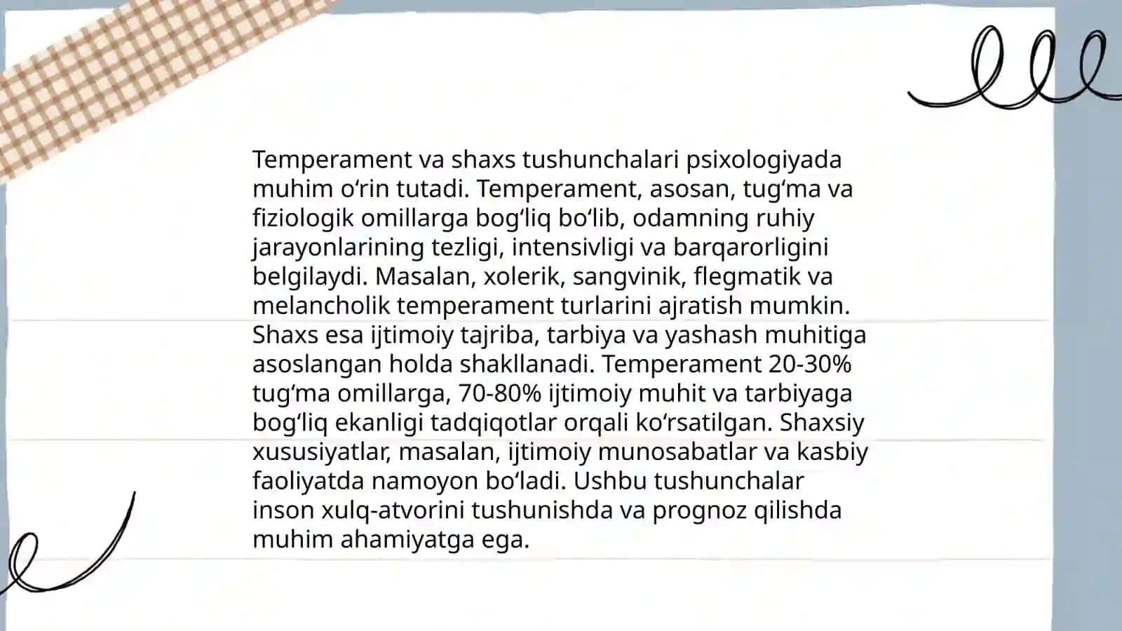 Temperament va uning nazariyalari 4