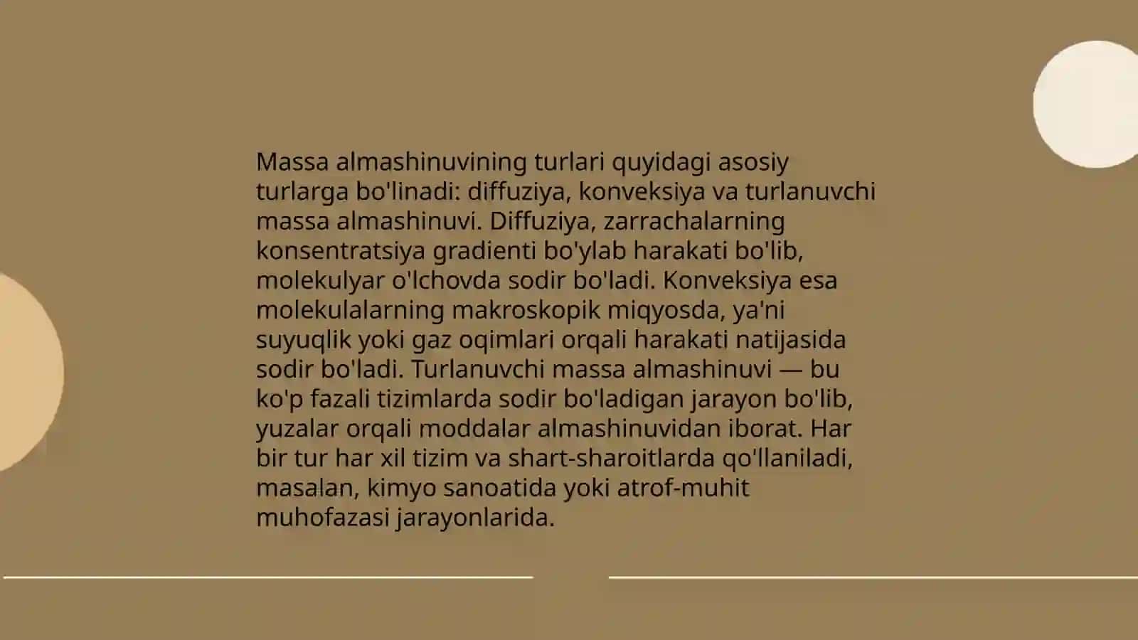 Massa almashinish asoslari 4