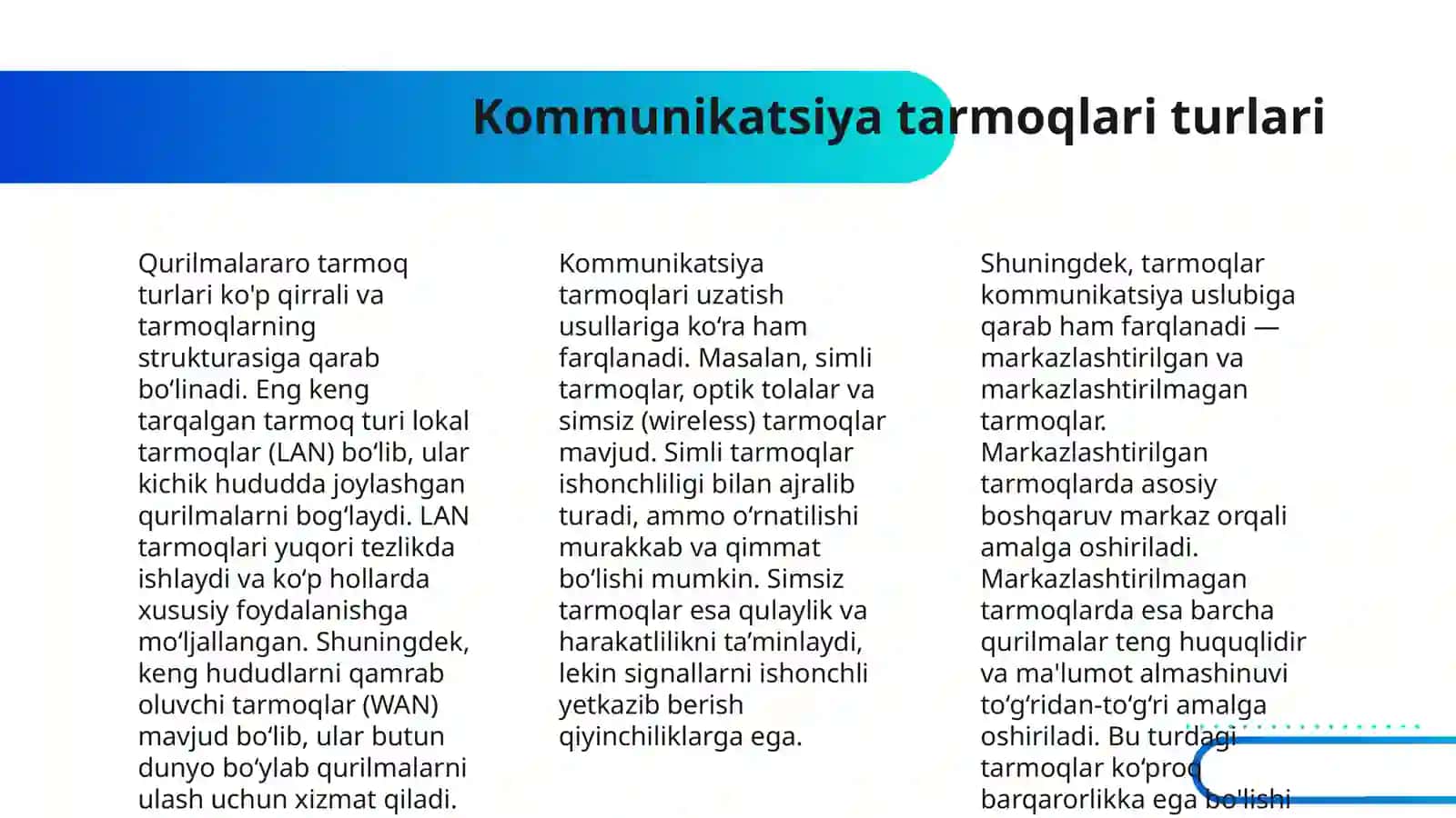AXBOROT KOMMUNIKATSIYA TIZIMLARIDA AXBOROT 4