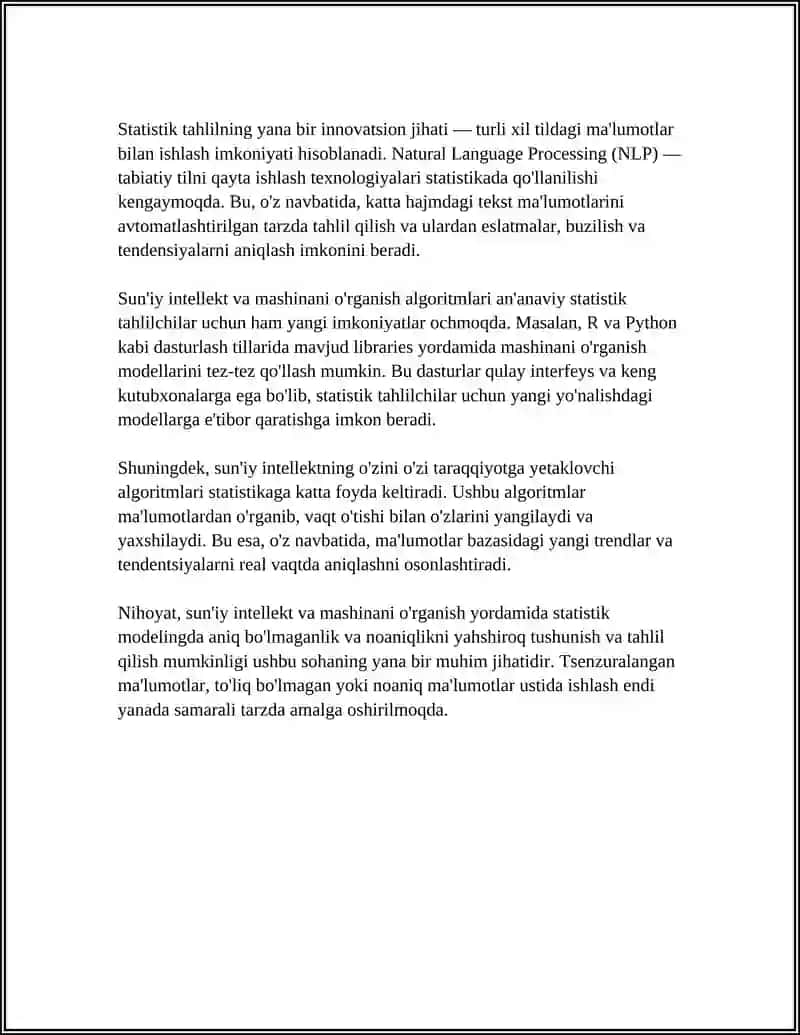 STATISTIKADA INNOVATSIYA 4
