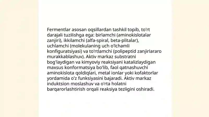 Fermentlar va ularning ahamiyati 4