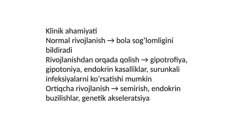 Bolalar Jismoniy rivojlanishi 4