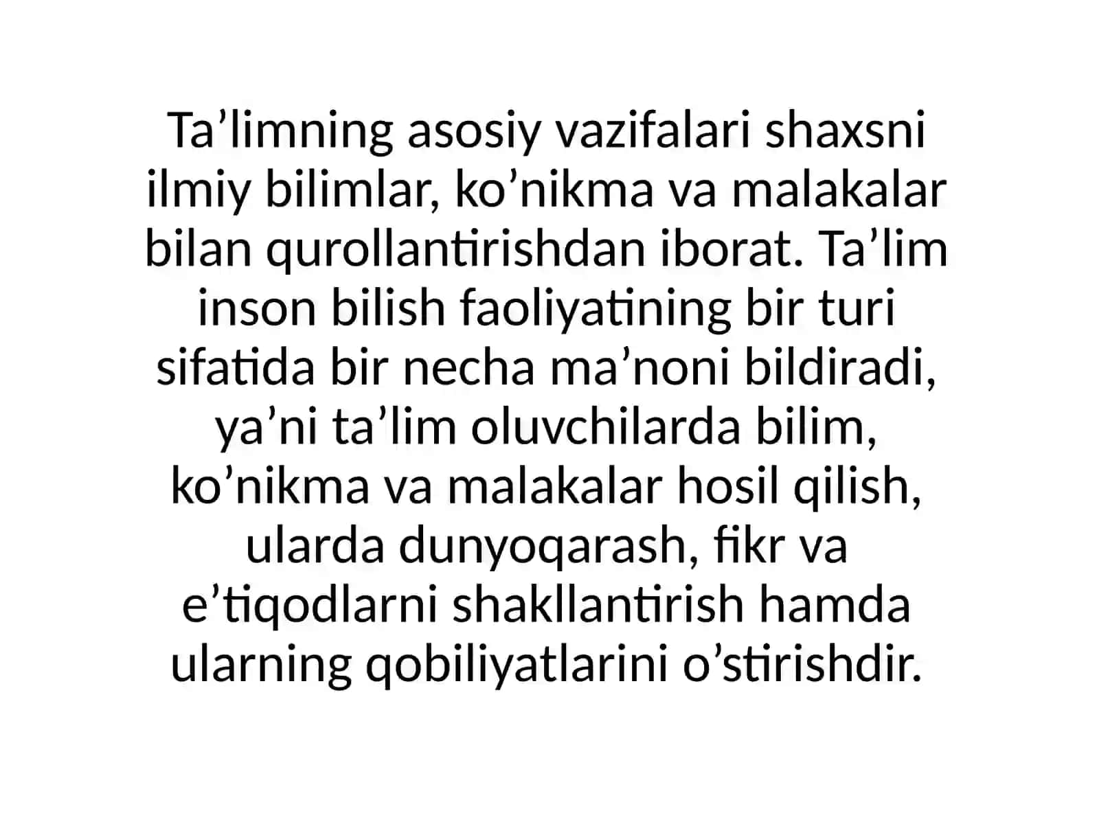 Ta'lim jarayoning mohiyati 4