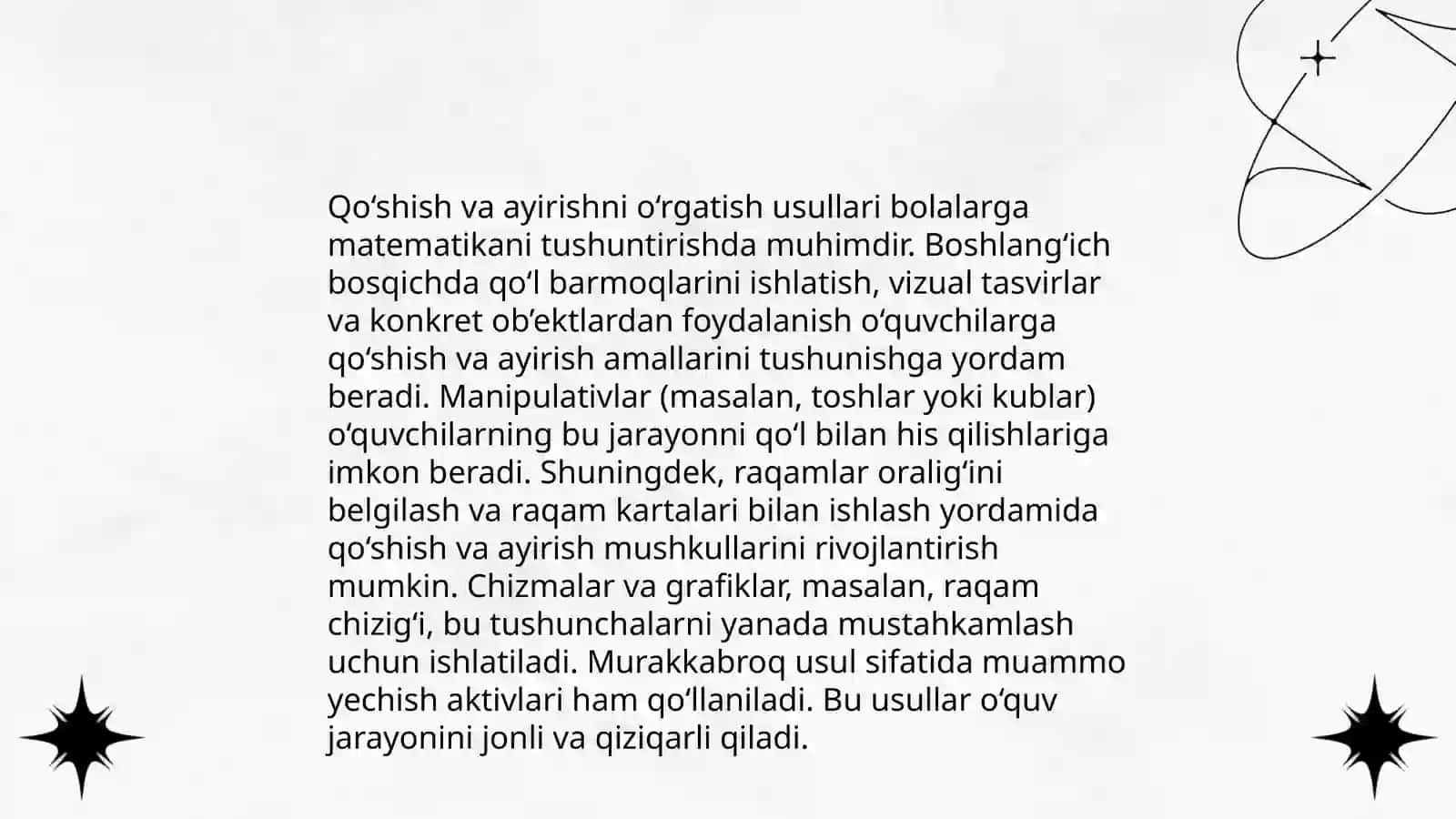 Arifmetik amallarni tahlil qilish 4