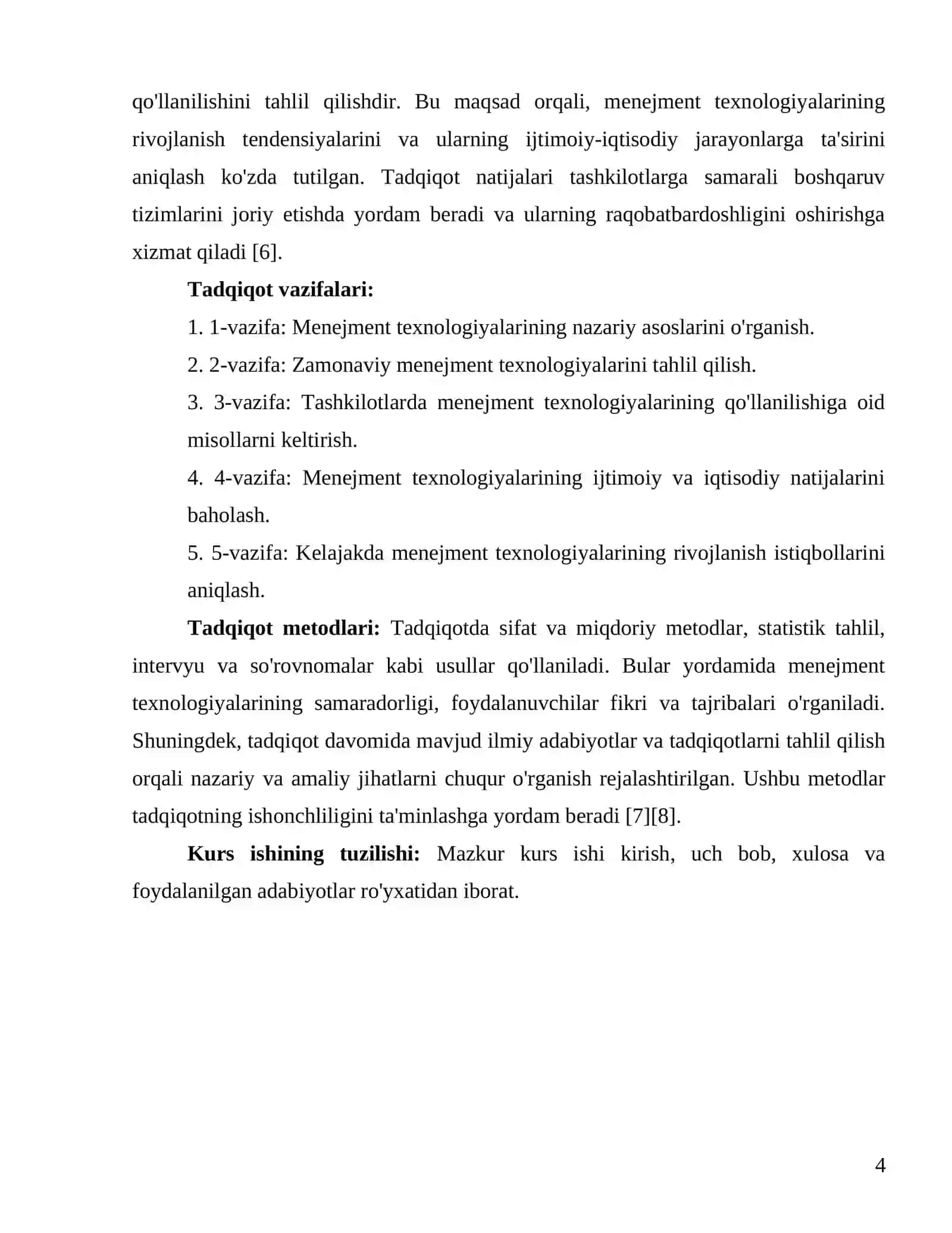 Menejment texnalogiyasi 4