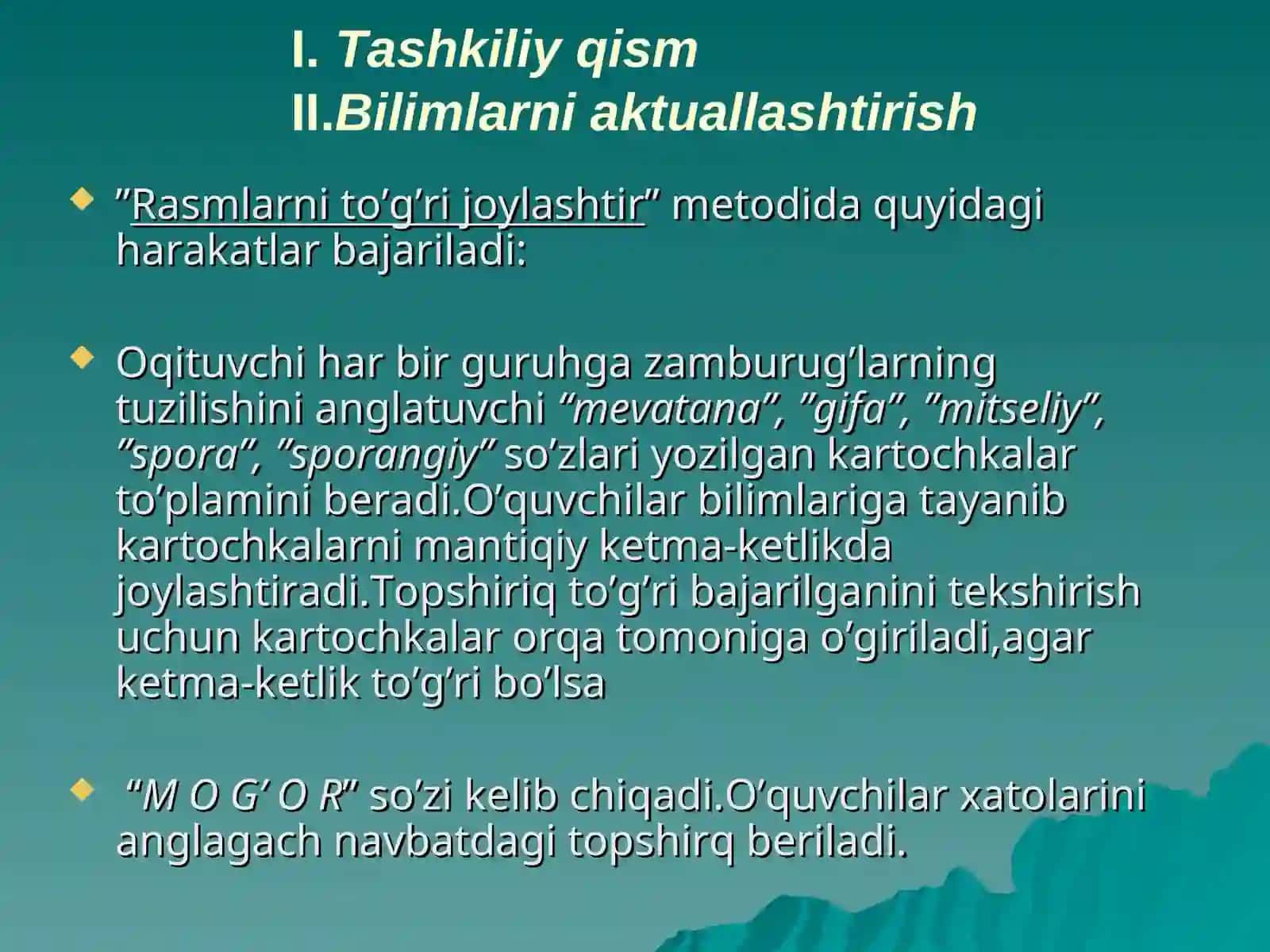Bir soatlik Dars ishlanmasi 4