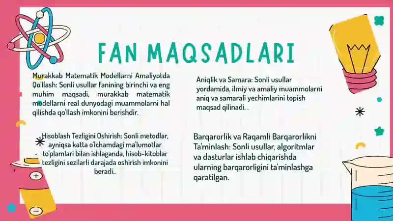 SONLI USULLAR FANINING MAQSADI 4