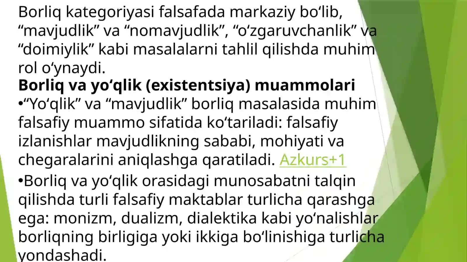 G’arb mutafakkirlarining borliq haqida ta’limotlari 4