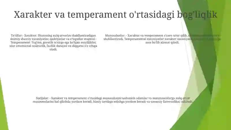 Xarakter Va Temperament 4