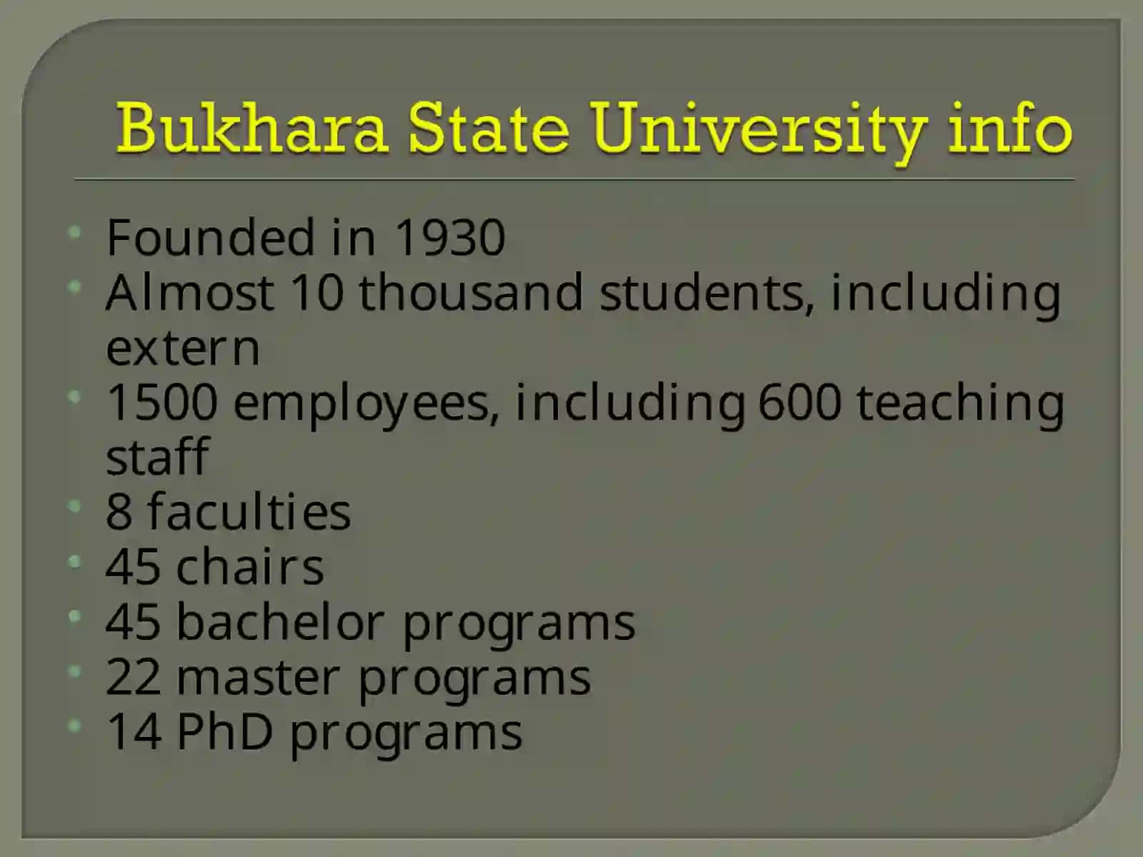 Bukhara state university 4