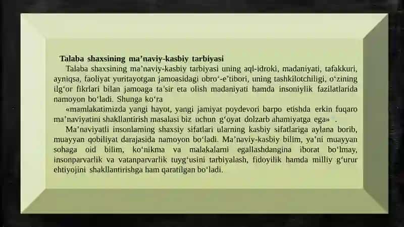 Ma’naviy-Kasbiy Tarbiya 4