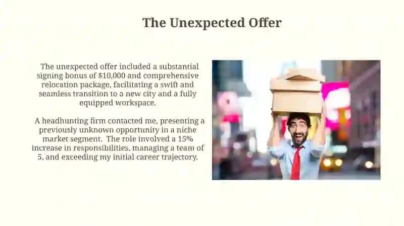 A surprise job move 4