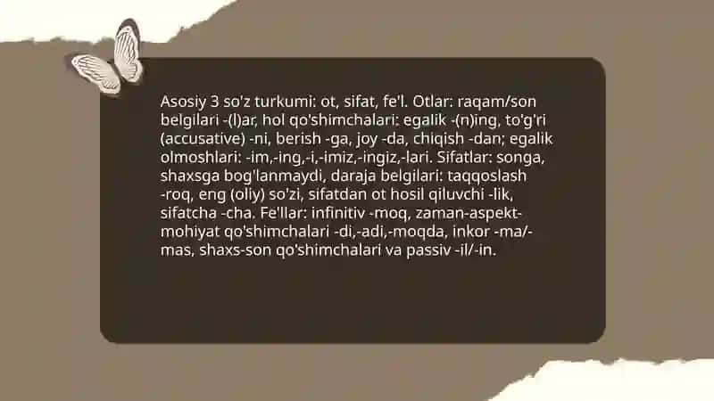 Tillarda so'z turkumlari 4