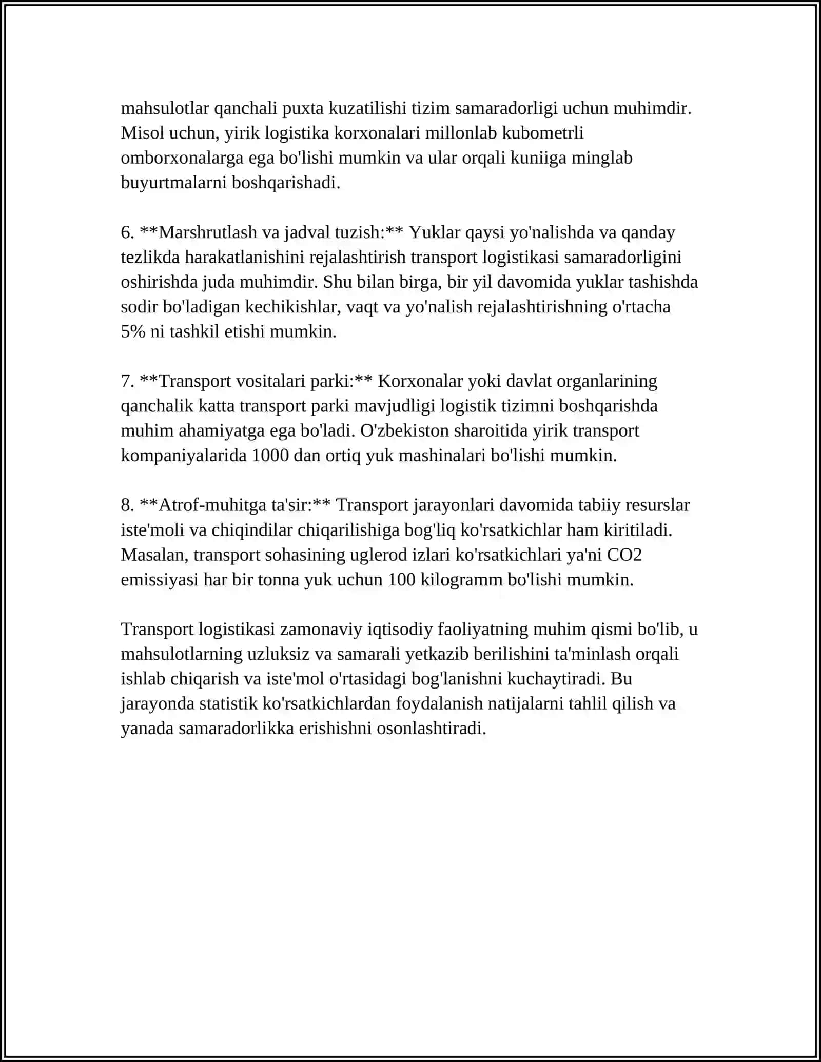 TURIZMDAGI TRANSPORT LOGISTIKASI 4