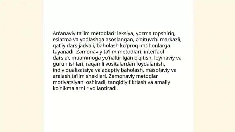 Taʼlim usullari metod va vositalari 4