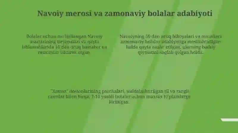 Bolalar kitobxonligida Alisher Navoiy asarlari 4