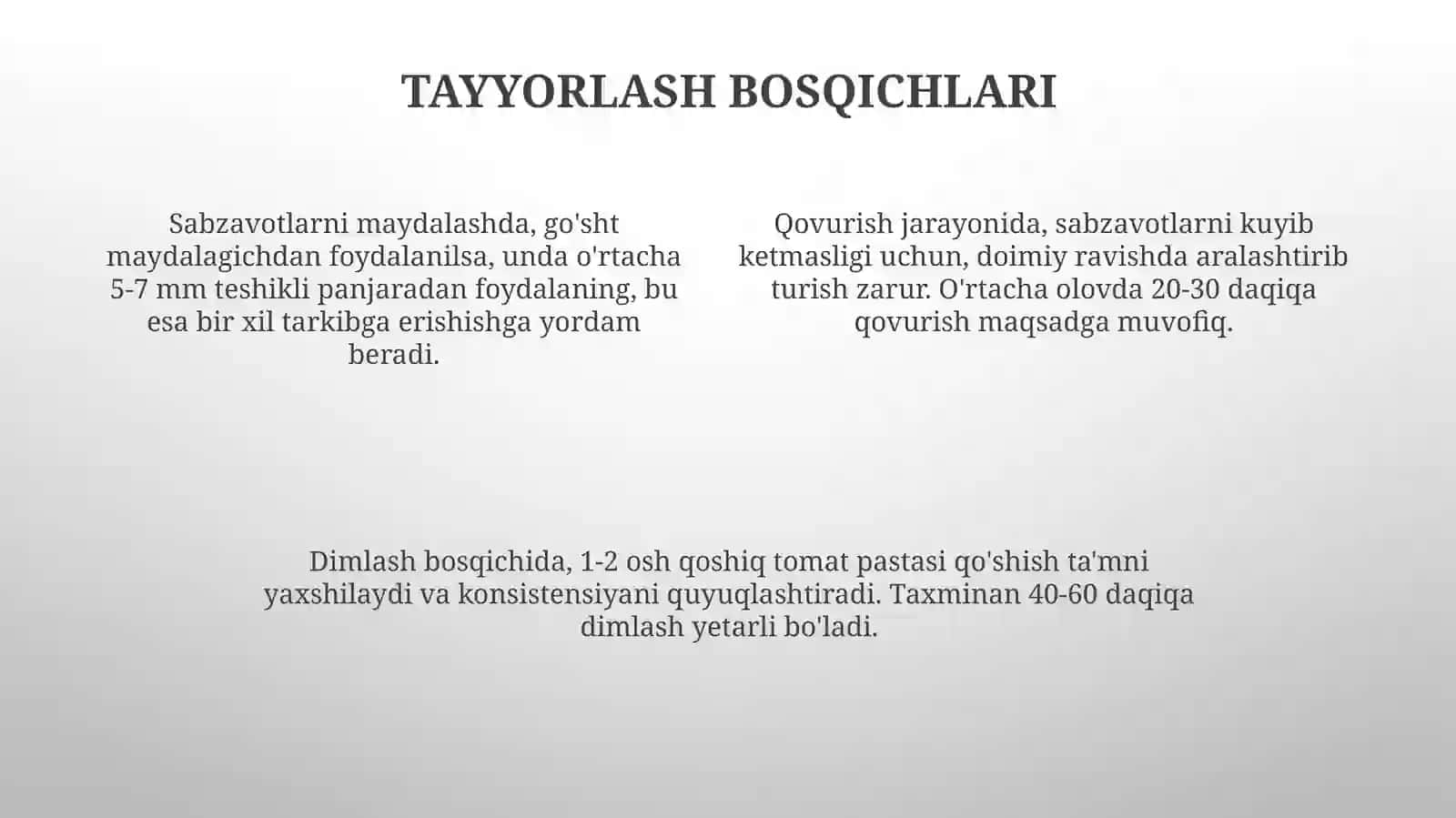 Sabzavot ikralari tayyorlash va saqlash 4