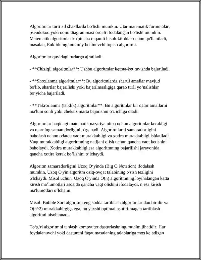 ALGORITMLASHTIRISH VA DASTURLASH ASOSLARI 11 4