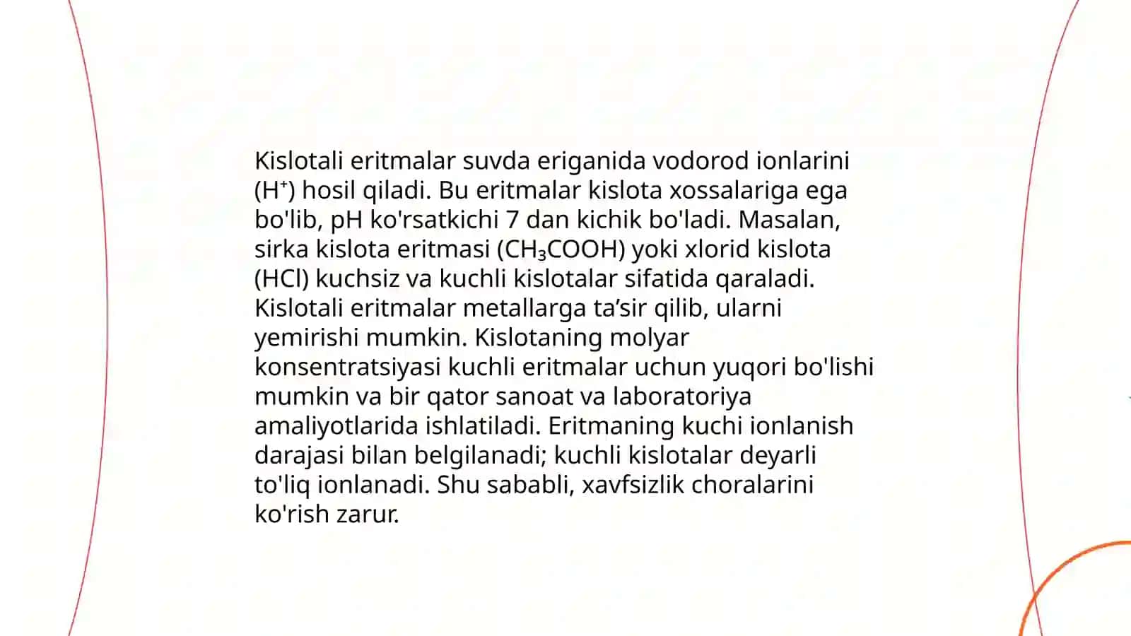 Kislotalar. Kislorodli va kislorodsiz kislotalar.Kislotalarning negizligi 4
