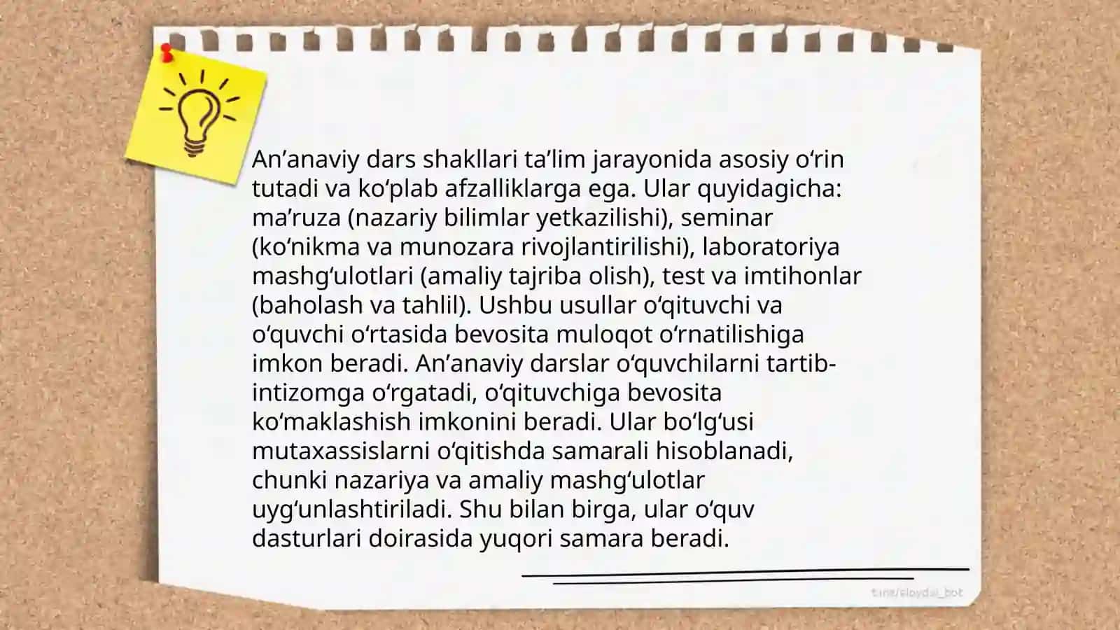 Taʼlimni tashkil etish turlari va shakllari 4