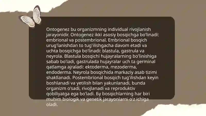 Ontogenez 4