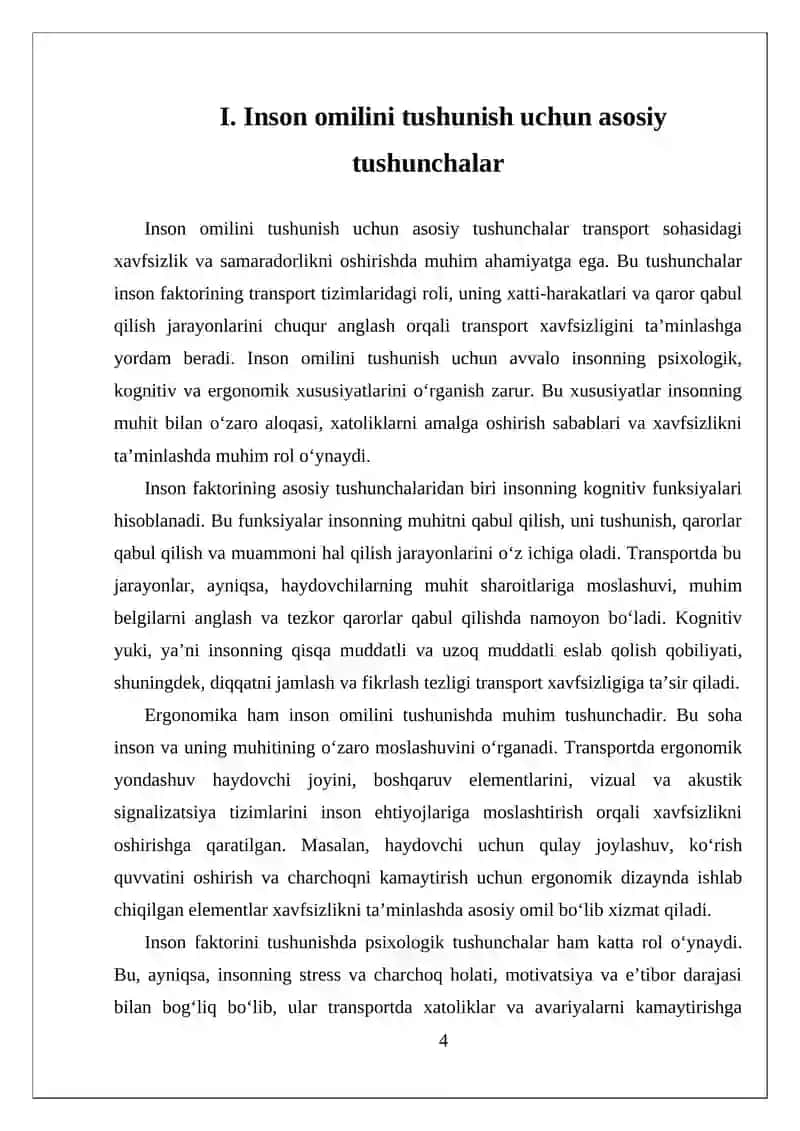 TRANSPORTDA INSON OMILINI TAHLIL QILISH USULLARI 4