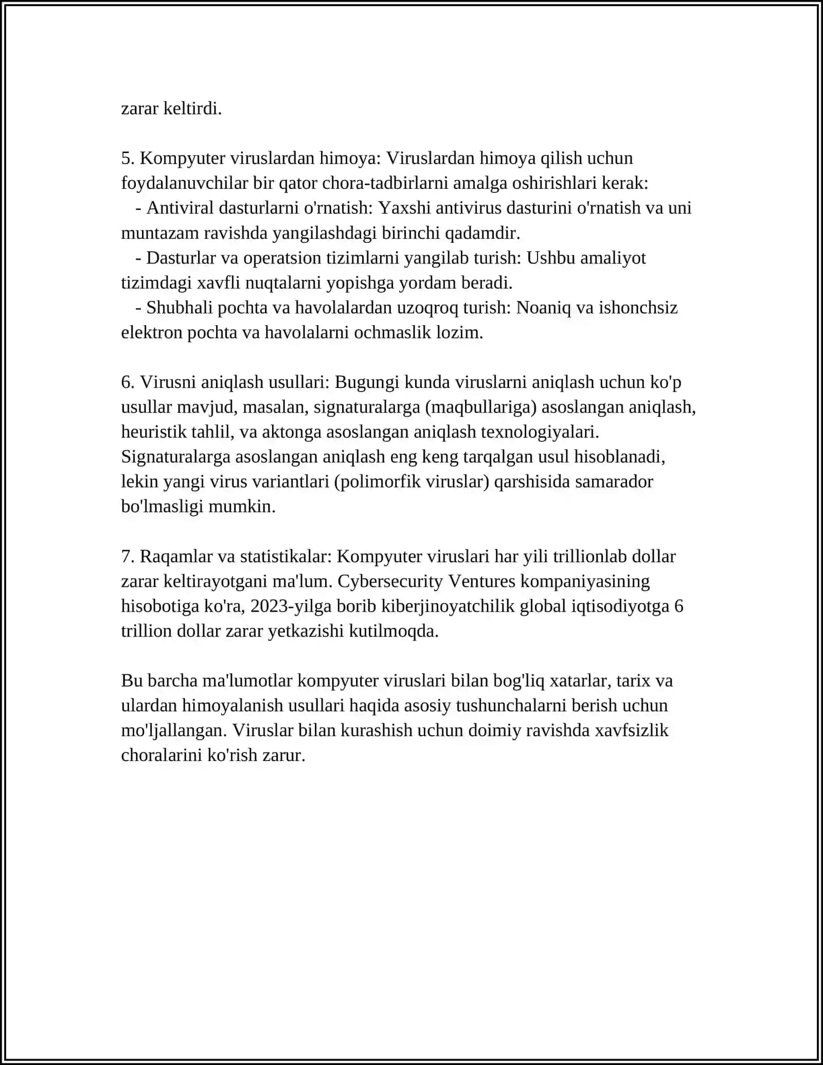 KOMPYUTER VIRUSLARIDAN TOZALASH 4