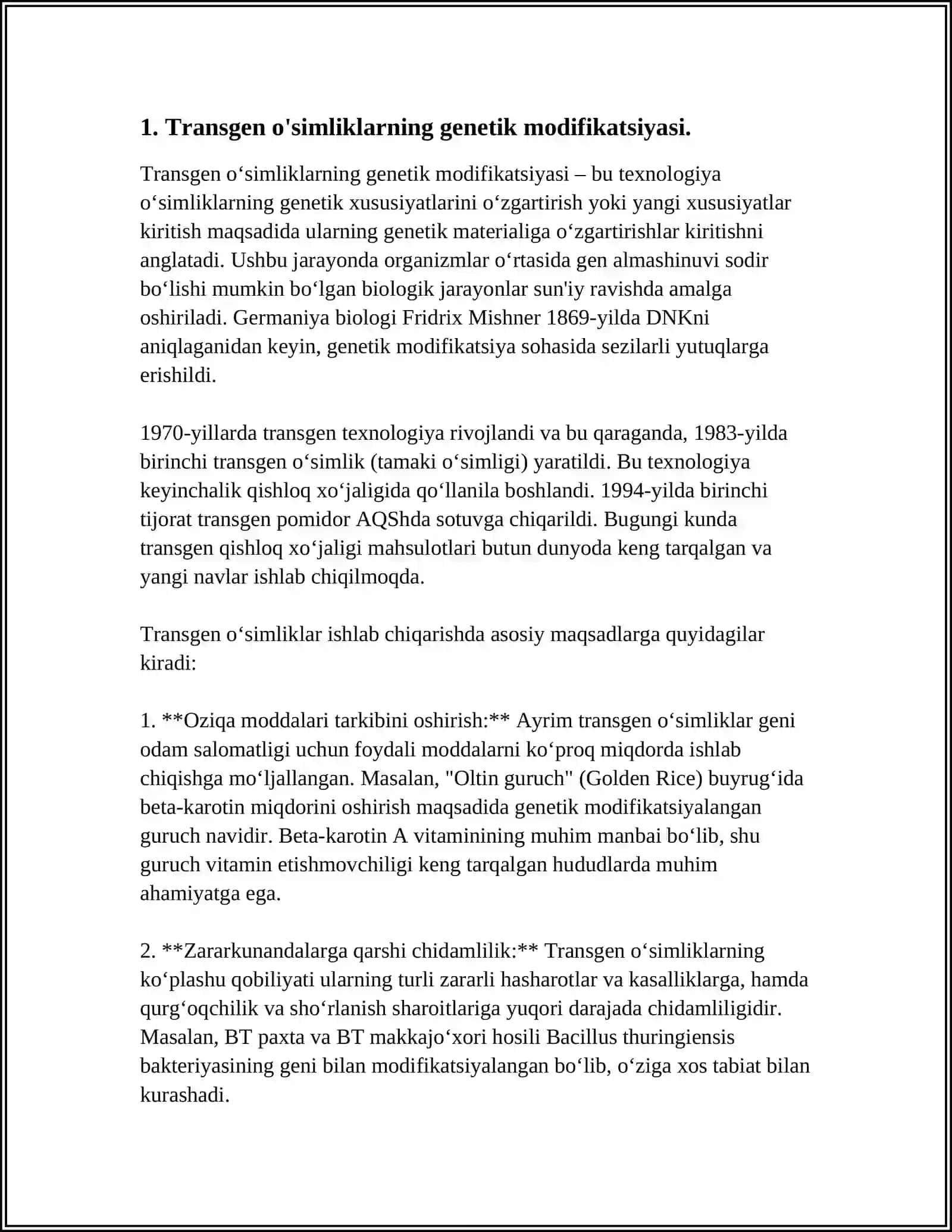 TRANSGEN FERMENT OLISH BIOTEXNOLOGIYASI 4