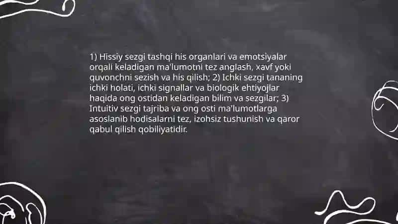 Sezgi haqida 4