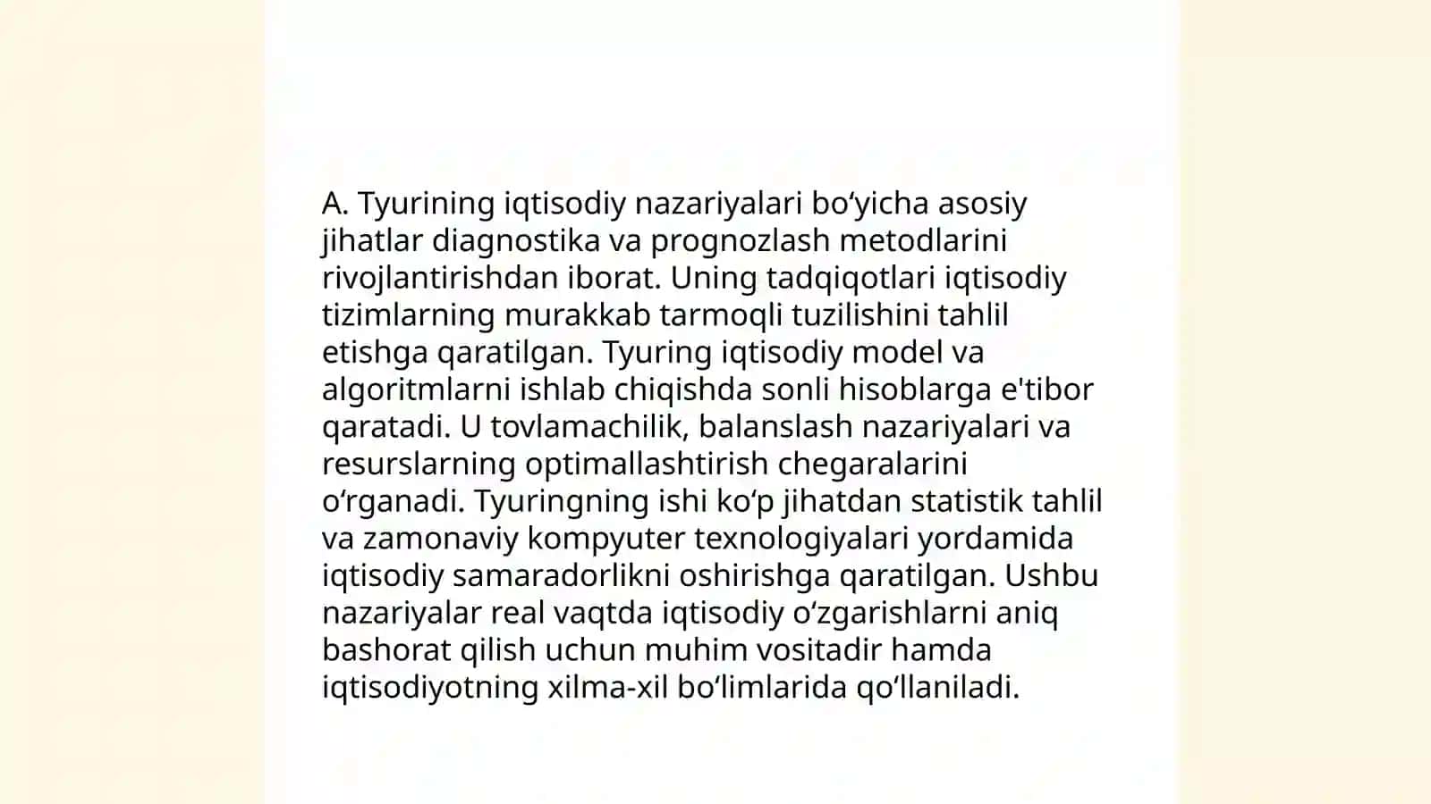 A.Tyurgoning iqtisodiyot ta’limotlari 4