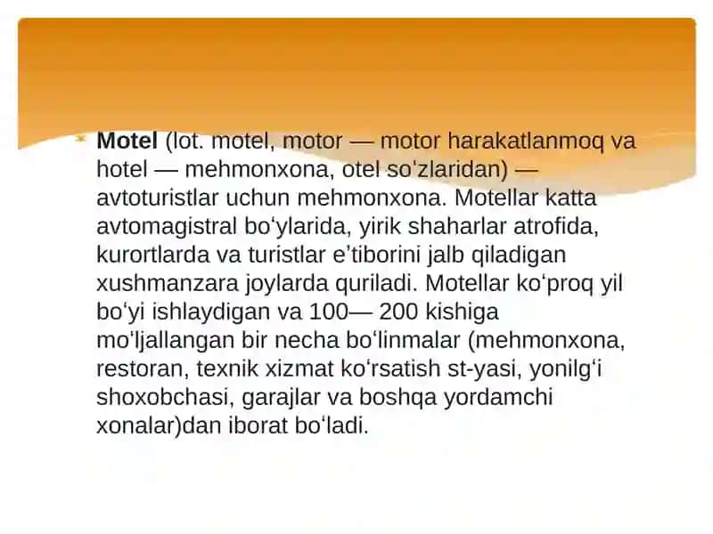 Motel va Hostel joylashtirish vositalari 4