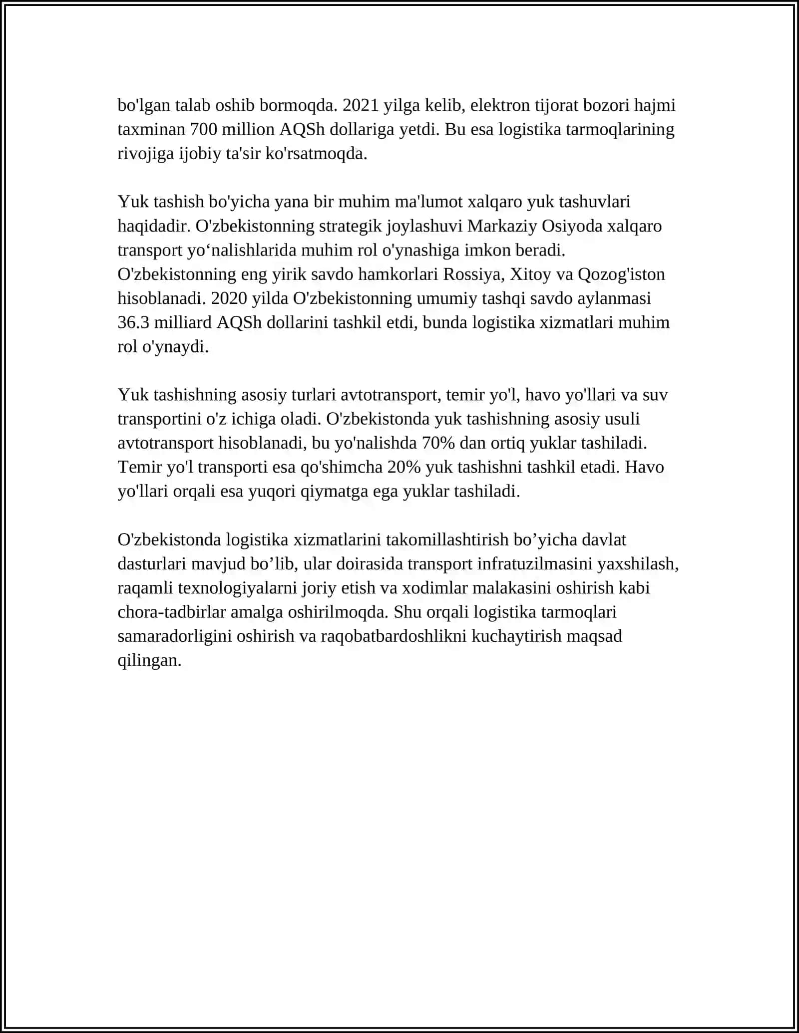 LOGISTIKANING KONSEPTUAL MASALALARI 4