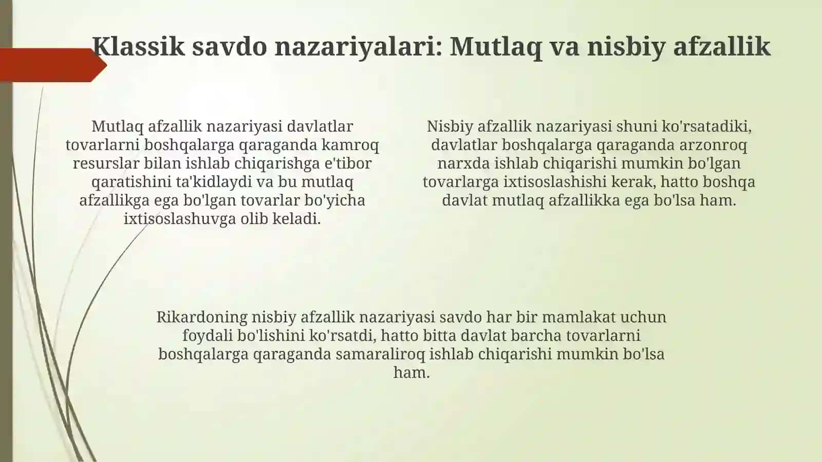 Xalqaro savdo nazariyasi 4