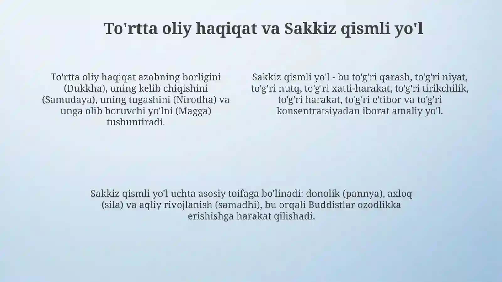 Buddizmning kelib chiqishi va asosiy g'oalari 4