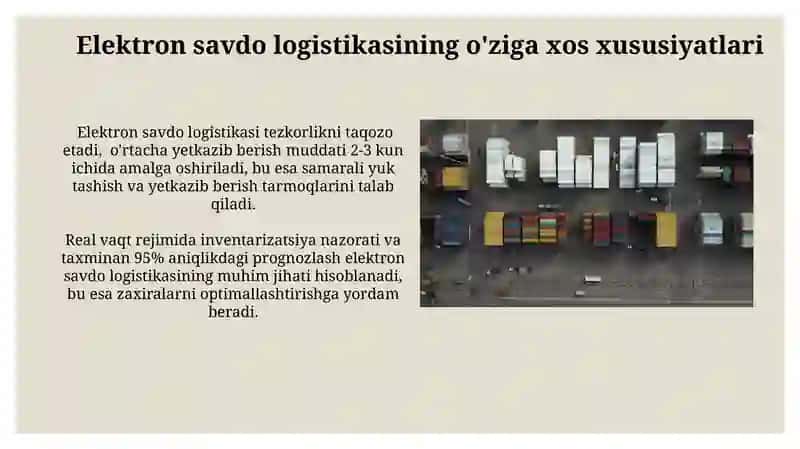 Elektron bozorlarda logistikani tashkil etish 4