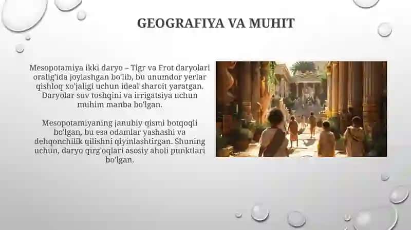Qadimgi Mesopotamiya xalqlarining madaniyati 4