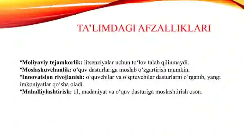 Ta'limda erkin va ochiq kodli dasturiy ta'minotlar 4