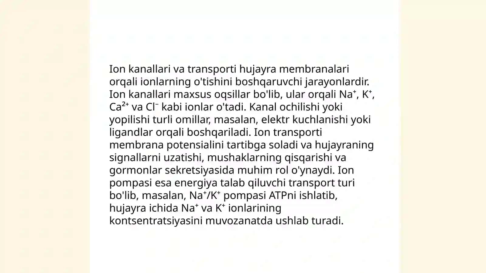 Hujayraviy jarayonlar biofizikasi 4