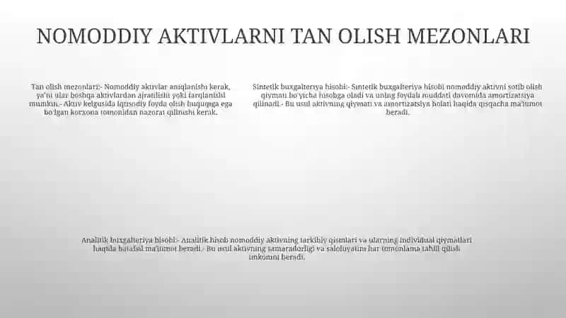 Nomoddiy Aktivlarning Sintetik Va Analitik Hisobi 4